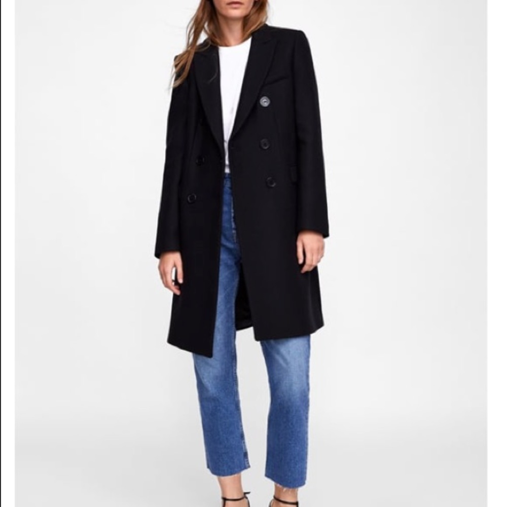 Zara Double-Breasted Coat